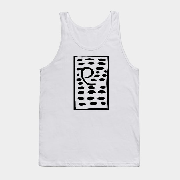 The painting of the letter e  lowercase Tank Top by the_spiritual_view